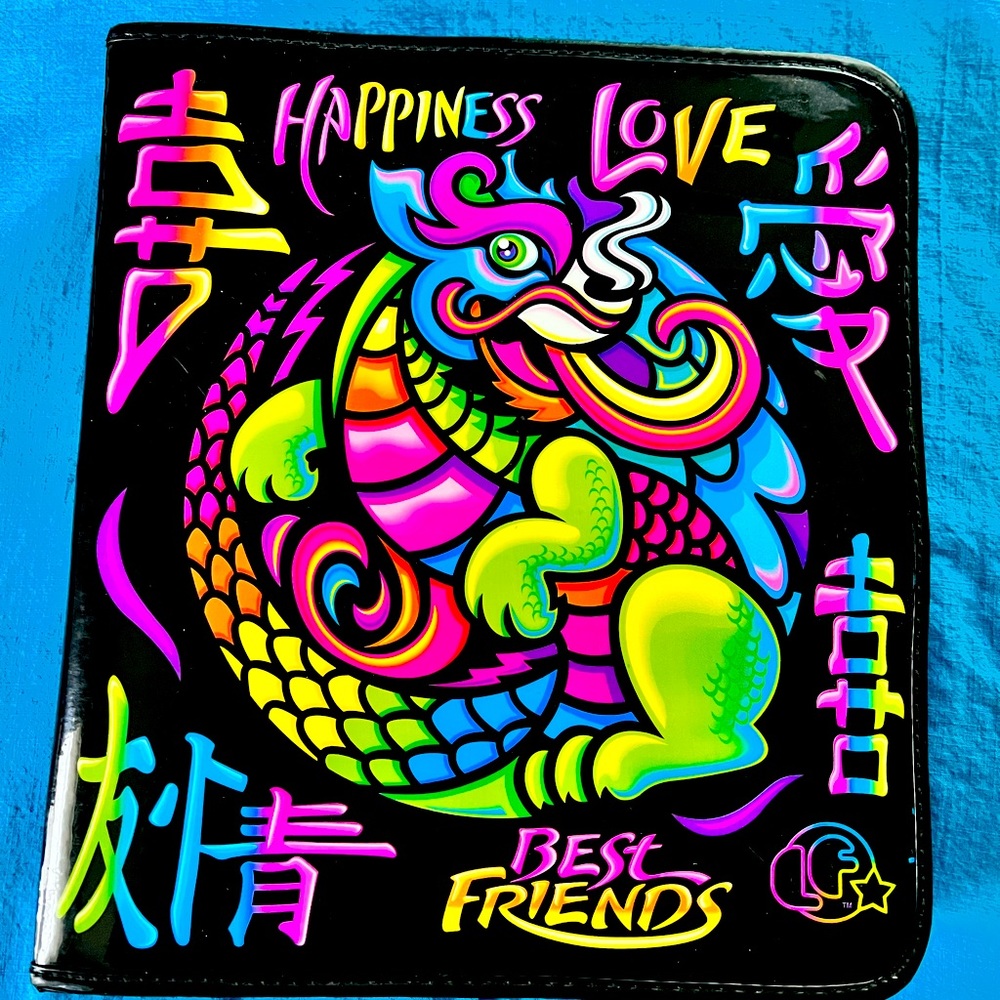 Lisa Frank vintage Dragon Binder